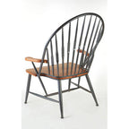 Walnut Wood and Metal Armchair | New Foundry