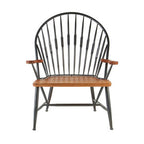 Walnut Wood and Metal Armchair | New Foundry