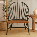 Walnut Wood and Metal Armchair | New Foundry