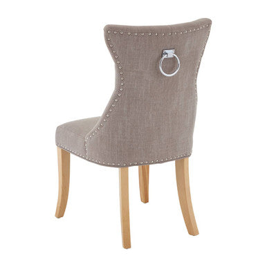 Mink Linen Dining Chair | Regents Park