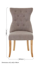 Mink Linen Dining Chair | Regents Park