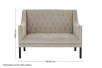 2 Seater Camel Velvet Sofa, Regent Park