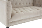 2 Seater Camel Velvet Sofa, Regent Park