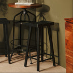 Black Oak Wood Bar Stool | Lyon