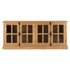 Lyon Oak Wood Sideboard with Washed Grey Finish