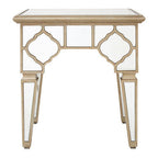 Silver Mirrior Glass Square Side Table | Medina