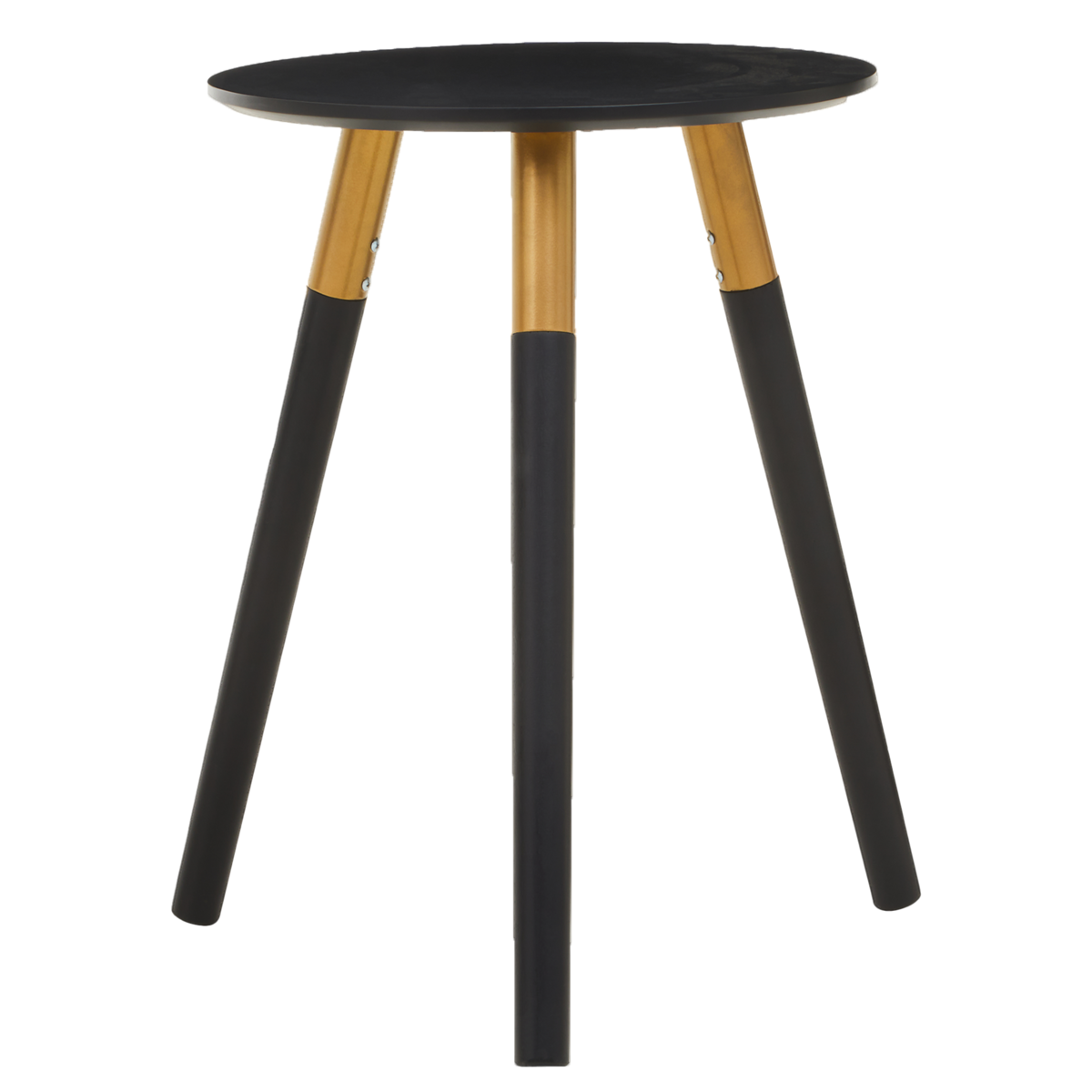 Black and Gold Round Side Table | Nostra