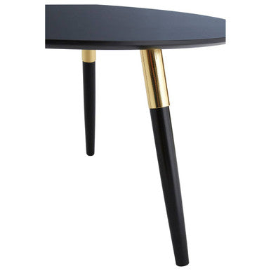 Black and Gold Round Coffee Table | Nostra