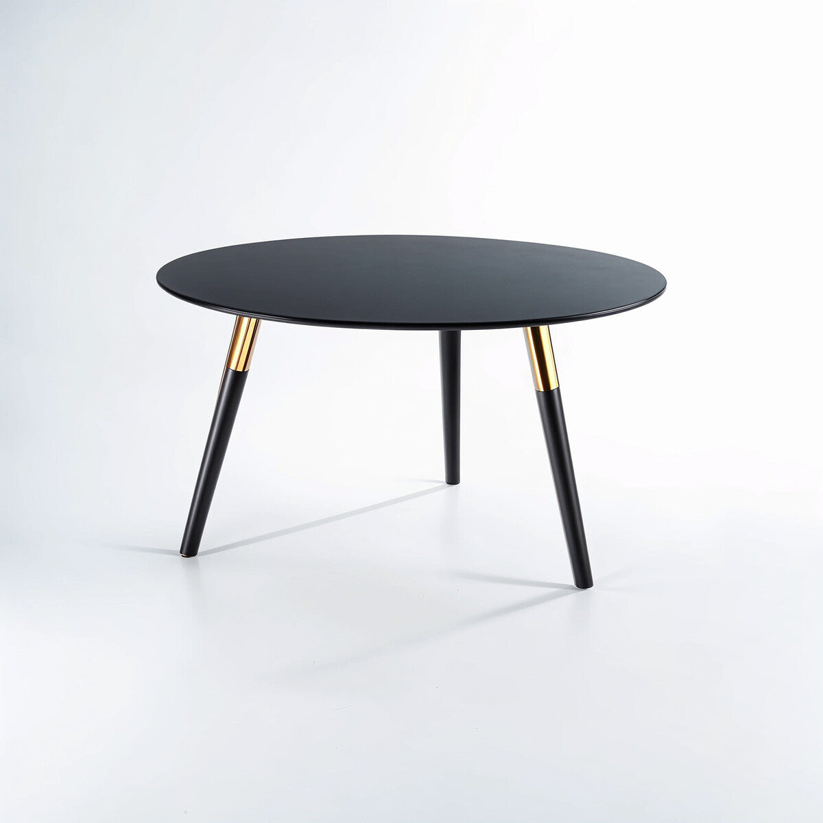 Black and Gold Round Coffee Table | Nostra