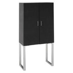 Black Faux Shark Skin Small Cabinet | Pacific