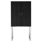 Black Faux Shark Skin Small Cabinet | Pacific