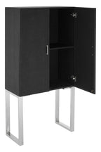 Black Faux Shark Skin Small Cabinet | Pacific