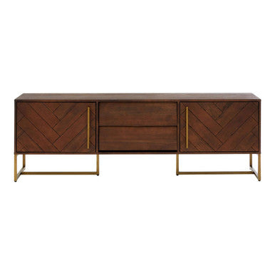 Acacia Wood Effect Media Unit | Brando