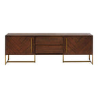 Acacia Wood Effect Media Unit | Brando