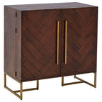 Acacia Wood Effect Drinks Cabinet | Brando