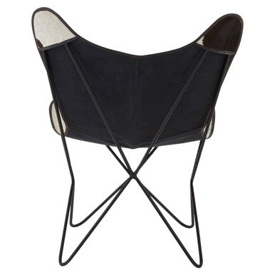 Black and White Cowhide Butterfly Chair | Buffalo