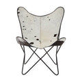 Black and White Cowhide Butterfly Chair | Buffalo