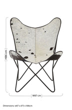 Black and White Cowhide Butterfly Chair | Buffalo