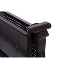 Black Rectangular Folding Kitchen Trolley with 3 Shelves | Harlow