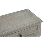 Grey Wash Wooden 2 Drawer Rectangular Console Table | Heritage