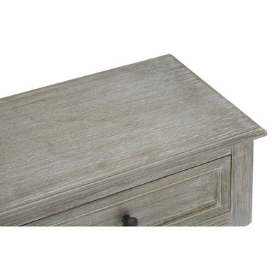 Grey Wash Wooden 2 Drawer Rectangular Console Table | Heritage