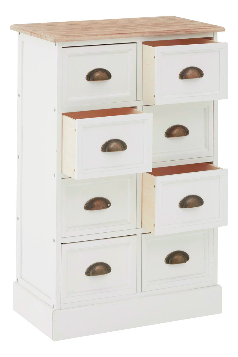 White 8 Drawers Chest | Austin
