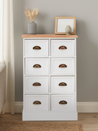 White 8 Drawers Chest | Austin