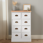 White 8 Drawers Chest | Austin