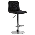 Black Faux Leather Bar Chair | Tara