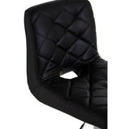 Black Faux Leather Bar Chair | Tara