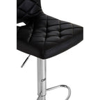 Black Faux Leather Bar Chair | Tara
