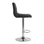 Grey Faux Leather Bar Chair | Tara