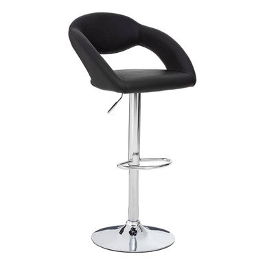 Black Faux Leather Bar Chair | Taylor