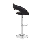 Black Faux Leather Bar Chair | Taylor
