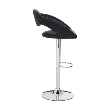 Black Faux Leather Bar Chair | Taylor