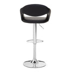 Black Faux Leather Bar Chair | Taylor