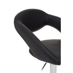 Black Faux Leather Bar Chair | Taylor