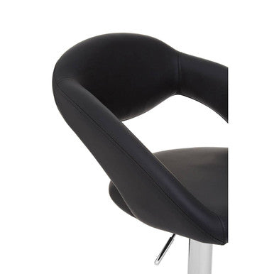 Black Faux Leather Bar Chair | Taylor