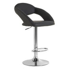 Grey Faux Leather Bar Chair | Taylor