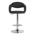 Grey Faux Leather Bar Chair | Taylor