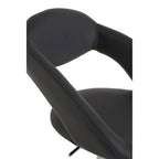Grey Faux Leather Bar Chair | Taylor