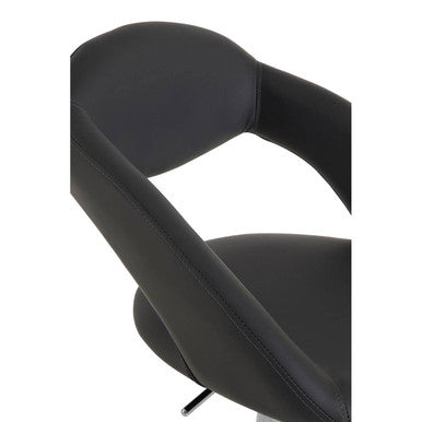 Grey Faux Leather Bar Chair | Taylor