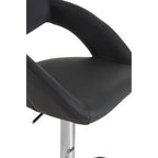 Grey Faux Leather Bar Chair | Taylor