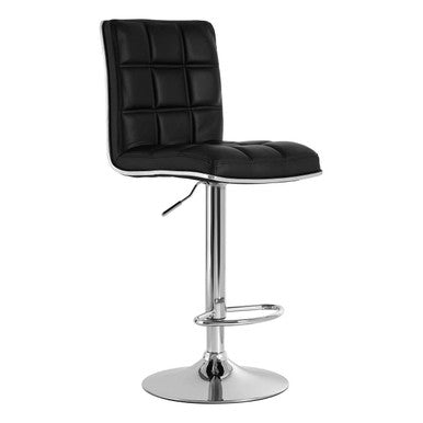 Black Faux Leather Bar Chair | Tavor