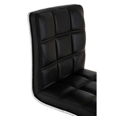 Black Faux Leather Bar Chair | Tavor