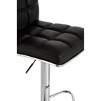 Black Faux Leather Bar Chair | Tavor