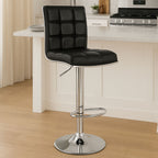 Black Faux Leather Bar Chair | Tavor