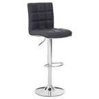 Grey Faux Leather Bar Chair | Tavor
