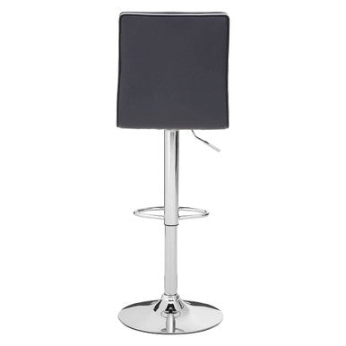 Grey Faux Leather Bar Chair | Tavor