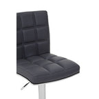 Grey Faux Leather Bar Chair | Tavor